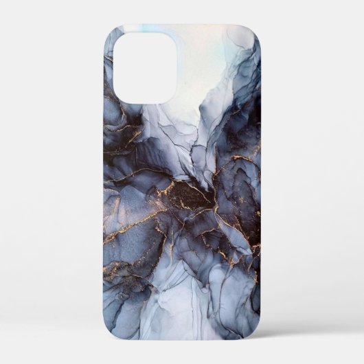 Chic grijs marmer Case-Mate iPhone case (Achterkant)