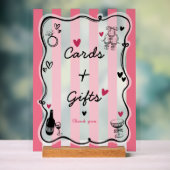 Chic grillige Hand getrokken Vrijgezellenfeesten t Acryl Bord (Neutraal)