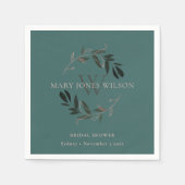 CHIC GROENE ROZE BLAADWIJS KRANS BRUIDSSUITE SERVET (Voorkant)