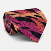 Chic Groomsmen Gift Tiger Stropdas (Opgerold)