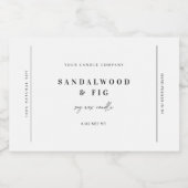 Chic Grote Potkaars Label Sticker Zakelijk Label (Enkel label)