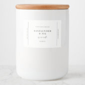 Chic Grote Potkaars Label Sticker Zakelijk Label (Voorkant)