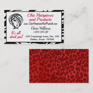 "Chic Hair Pieces &Products” Diva Visitekaartje