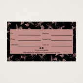 Chic Hair Tools Motif QR Code certificat cadeau (Dos)