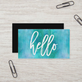 Chic Hallo Aqua Waterverf | VISITEKAARTJE