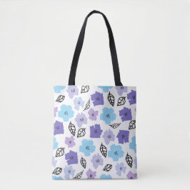 Chic Hand-Drawn Floral Pattern Draagtas