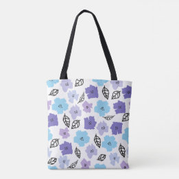 Chic Hand-Drawn Floral Pattern Draagtas