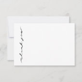 Chic Hand Geletterd Script Dank u kaart (Voorkant)