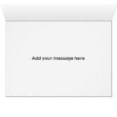 Chic Hand Leted Wedding Officieel Voorstel (Binenzijde Horizontaal (Onderkant))