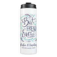Chic Hand Letterde Beste Vriend ooit Gepersonalise