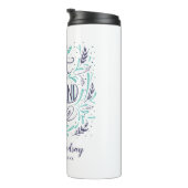 Chic Hand Letterde Beste Vriend ooit Gepersonalise Thermosbeker (Geroteerd rechts)