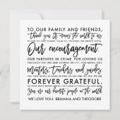 Chic Hand Lettered Bedankt Bericht (Voorkant)