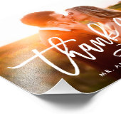 Chic Hand Lettered Bedankt Foto Afdruk (Hoek)