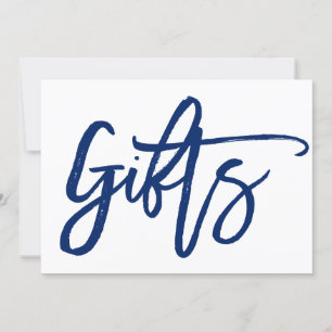 Chic Hand Lettered Huwelijkscadeaus Sign.