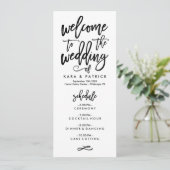 Chic Hand Lettered Planning en Programma van de We (Staand voorkant)