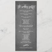 Chic Hand Lettered Planning en Programma van de We (Achterkant)