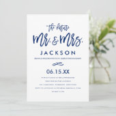 Chic Hand Lettered Uitnodiging van de Partij van d (Staand voorkant)