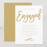 Chic Hand Lettered Uitnodiging van de Partij van d