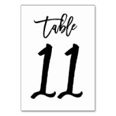 Chic Hand Letterige Table Number Card | Tabel 11 Kaart (Achterkant)