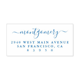 Chic Handgeschreven de Naam van de Familienaam van Zelfinktende Stempel