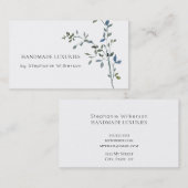 Chic Handmade Elegant Greenery Visitekaartje (Voorkant / Achterkant)