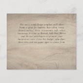 CHIC Hartelijk dank u FOTO COLLAGE Baby Cards BUDG (Achterkant)