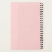 Chic Heart Blush Pink Weekelijks Maandelijks Niet- Planner (Achterkant)