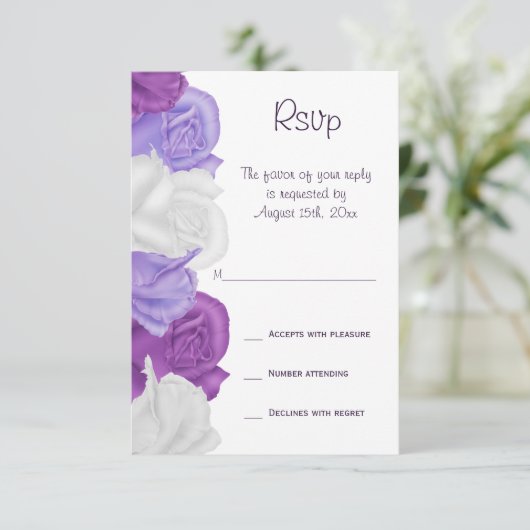 Chic Heirloom Mariage Rose RSVP (Debout devant)
