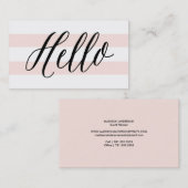 Chic Hello | Carte de visite (Devant / Derrière)