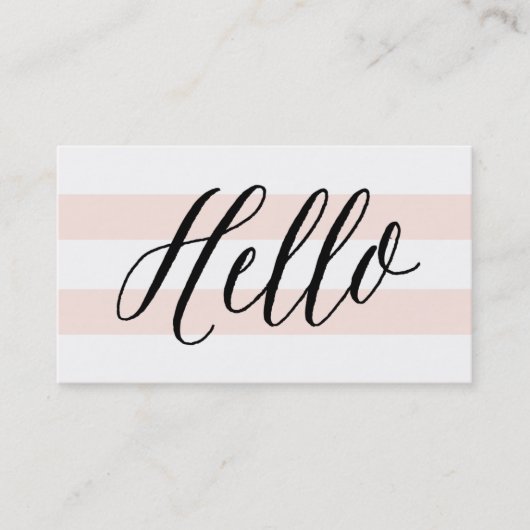Chic Hello | Carte de visite (Devant)