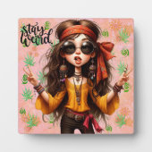 Chic Hippie bizarre plaque de table bizarre avec E (Devant)