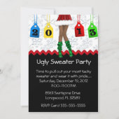 Chic Holiday/Kerstfeest Ugly Sweater Party Kaart (Voorkant)