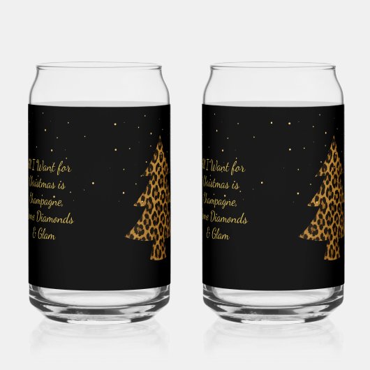 Chic Holiday Leopard Tree Design (Droite)