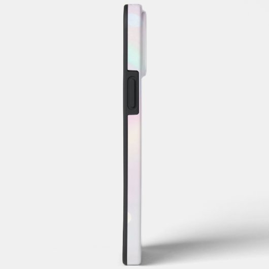 Chic Holographic Iridescent Monogram Case-Mate iPhone Case (Achterkant / Rechts)