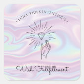 Chic Holographic Magical Inention Candles Label (Voorkant)