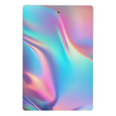 Chic holographic unicorn dripping glitter monogram mini klembord (Achterkant)