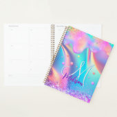 Chic holographique monogramme de parties scintilla (Devant avec enveloppe)