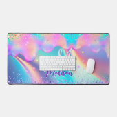 Chic holographique monogramme de parties scintilla (Clavier et souris)