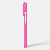 Chic Hot Pink Custom Name Script Case-Mate iPhone Case (Achterkant / Links)