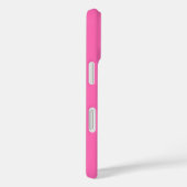 Chic Hot Pink Custom Name Script Case-Mate iPhone Case (Achterkant / Rechts)