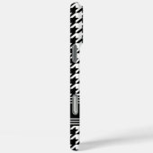 Chic Houndstooth Patroon Naam Zwart Wit Case-Mate iPhone Case (Achterkant / Rechts)