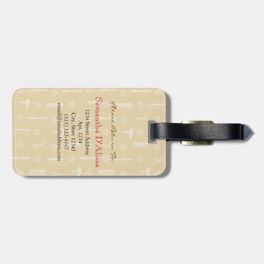 Chic Hues Multicolor Custom Bagagelabel (Achterkant horizontaal)