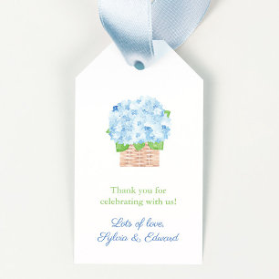 Chic Hydrangea Basket Summer Wedding Shower Cadeaulabel