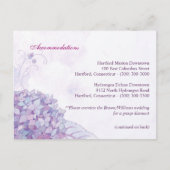 Chic Hydrangeas Wedding Accommodation + Direction Briefkaart (Voorkant)