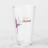 Chic "I Love Ballet" Silhouette Ballerina Verre (Dos)