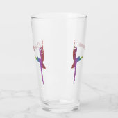 Chic "I Love Ballet" Silhouette Ballerina Verre (Gauche)