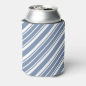 Chic Indigo Blue, Koelbox met witte strepen Blikjeskoeler (Blikje Achterkant)