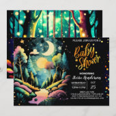 Chic Into the Bossen Baby shower Kaart (Voorkant / Achterkant)