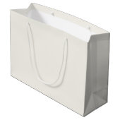 Chic iory crème minimalistisch monogram grote gift groot cadeauzakje (Achterkant Gekanteld)