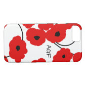 CHIC IPHONE 6 HOESJE_MOD RED & BLACK POPPIES Case-Mate iPhone CASE (Achterkant (Horizontaal))